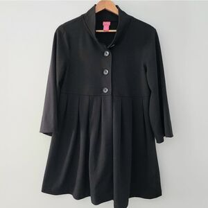 Du Jour jacket trench spandex women's size medium black lightweight